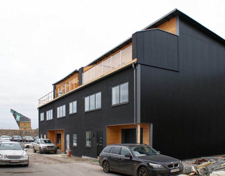 Budowa szeregówki w Karlskronie, Szwecja